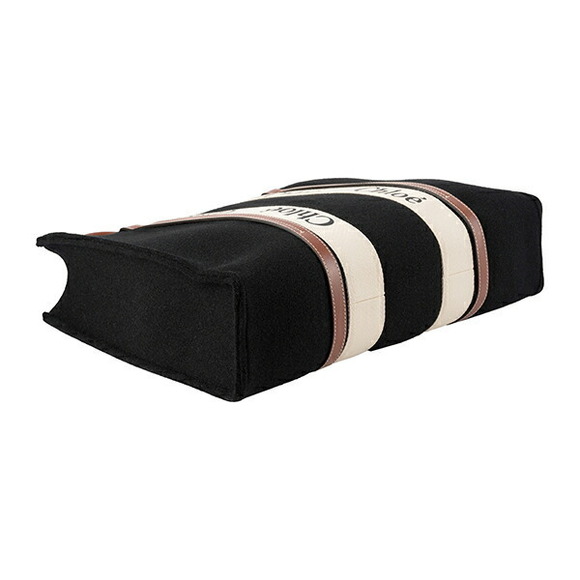 Chloe Woody Tote Bag Black - Picture 3 of 9